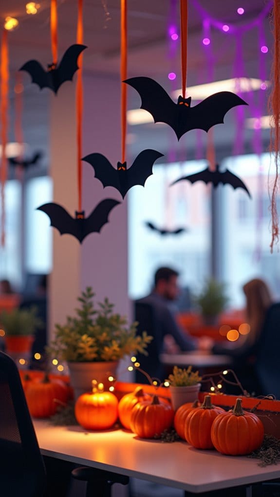 spooky festive office decor