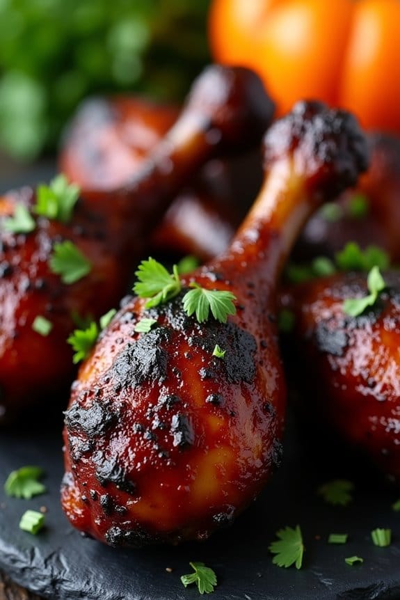 spooky flavorful chicken drumsticks