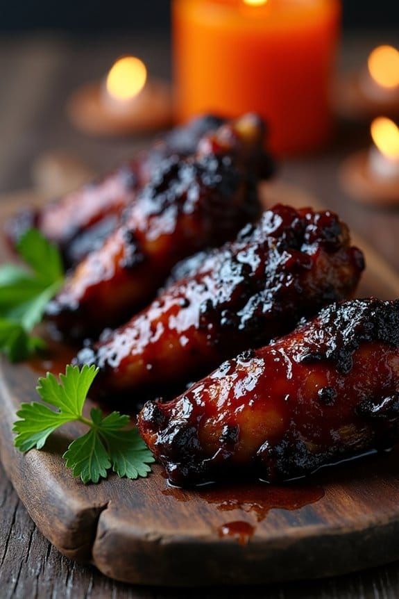 spooky flavorful halloween wings