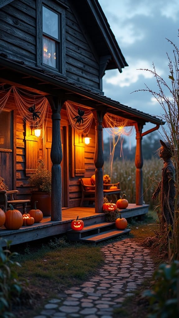 spooky garden halloween decor