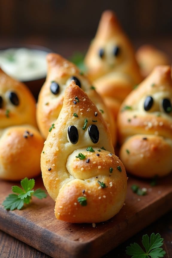 spooky garlic breadsticks recipe