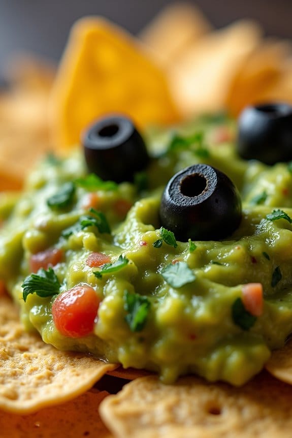 spooky guacamole halloween appetizer