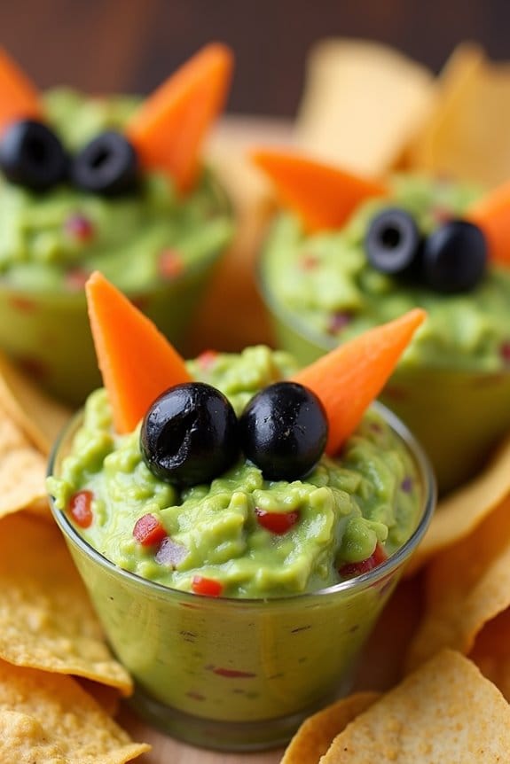 spooky guacamole halloween treat