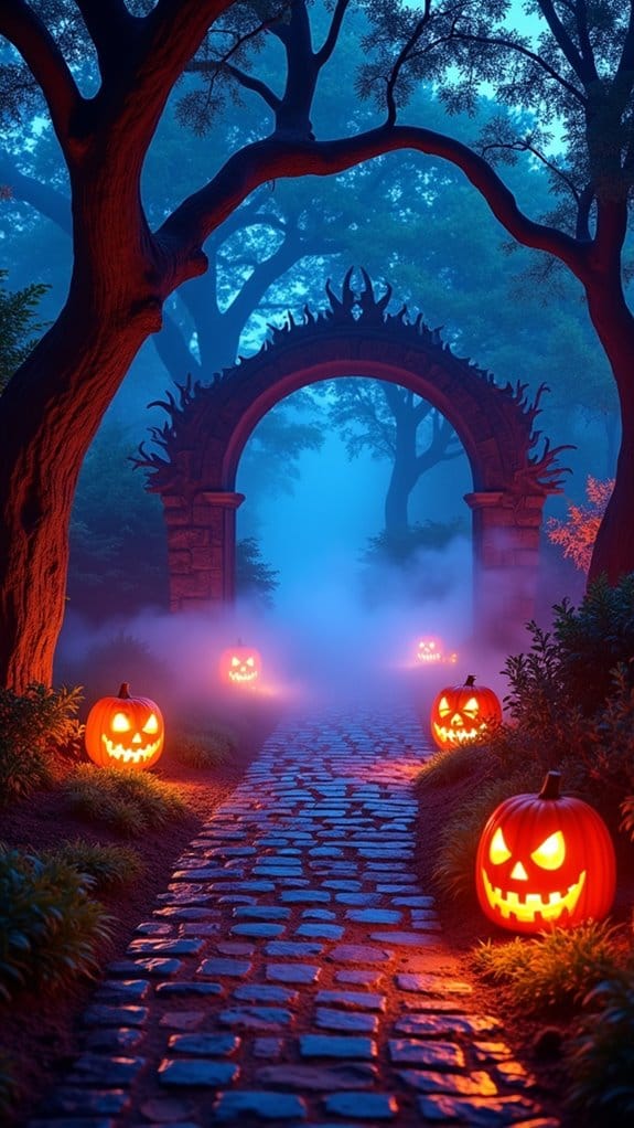 spooky halloween ambiance lights