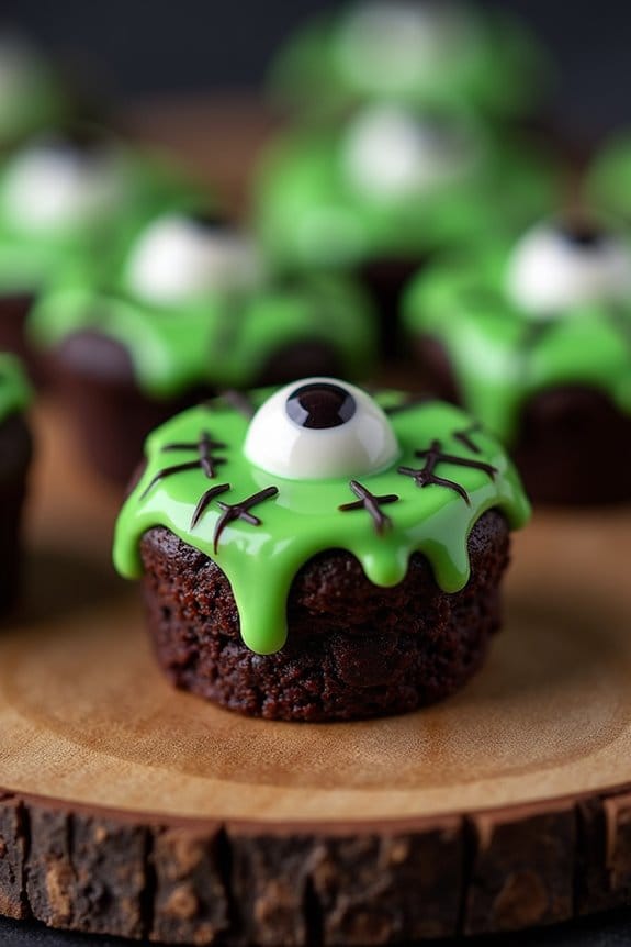 spooky halloween brownie treats