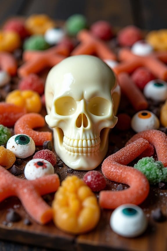 spooky halloween candy board