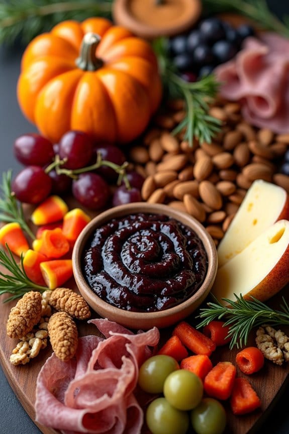 spooky halloween charcuterie board