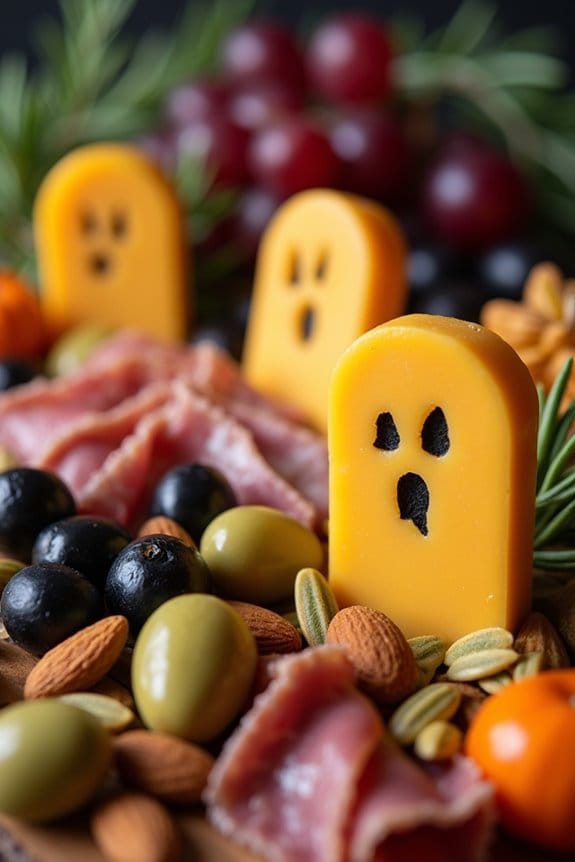 spooky halloween charcuterie board