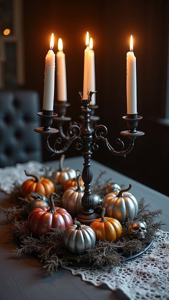 spooky halloween dining decor