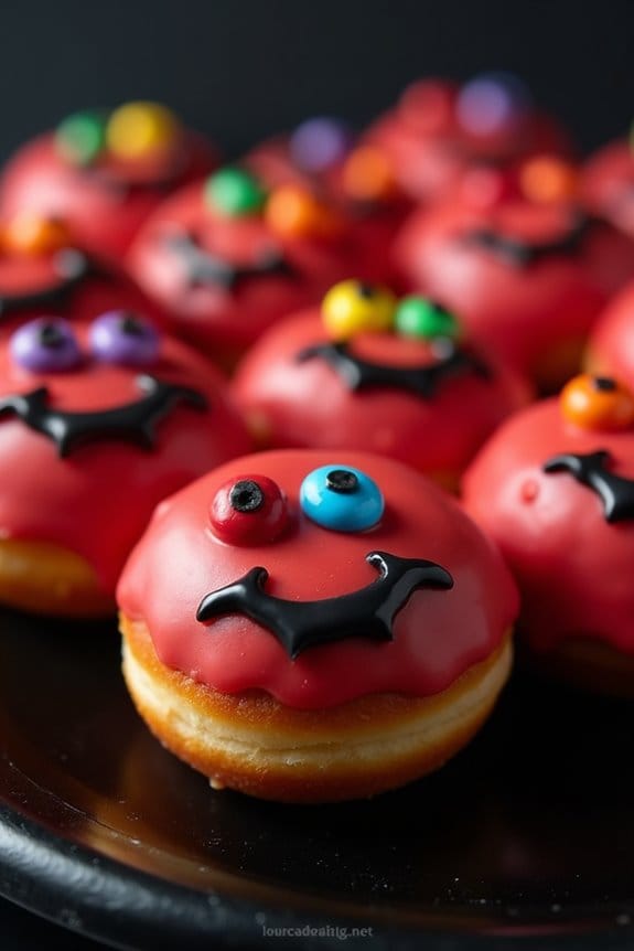 spooky halloween donut treats