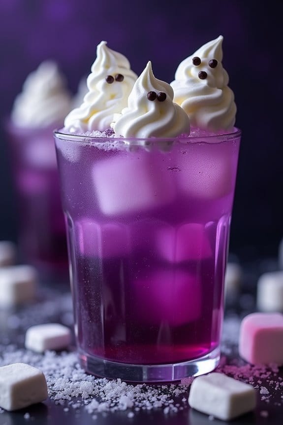 spooky halloween grape punch