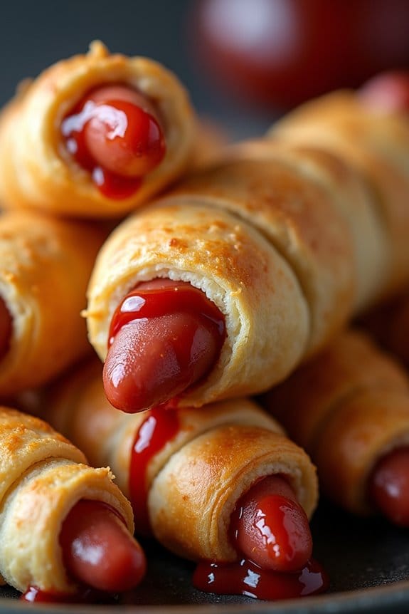 spooky halloween hot dogs