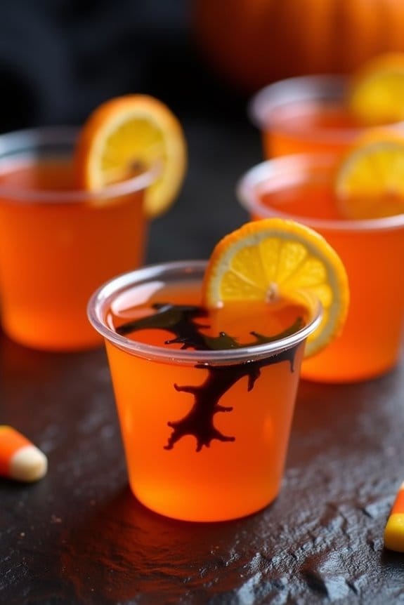 spooky halloween jello shots