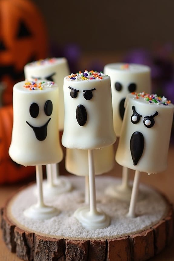 spooky halloween marshmallow treats