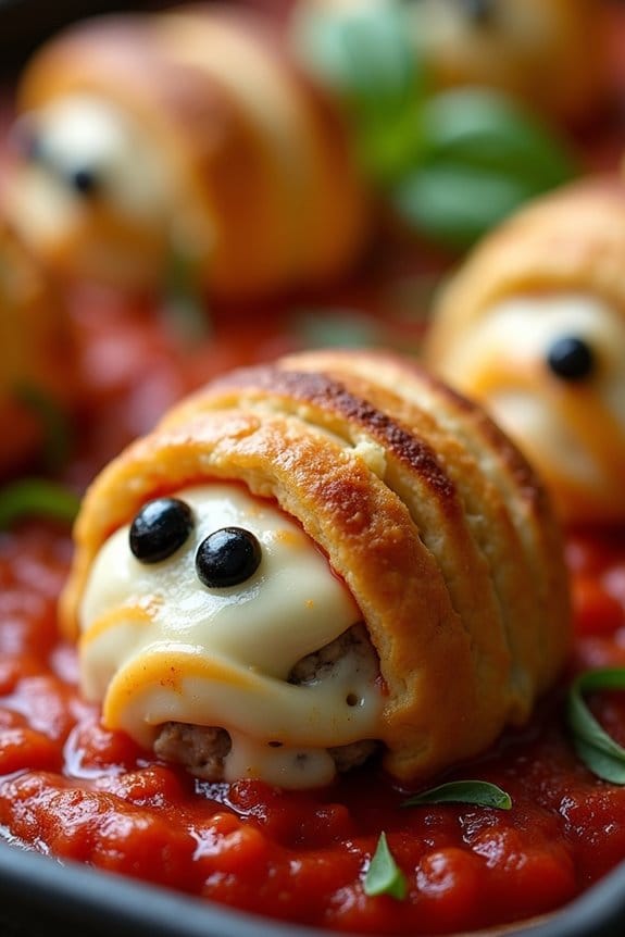spooky halloween meatball delight