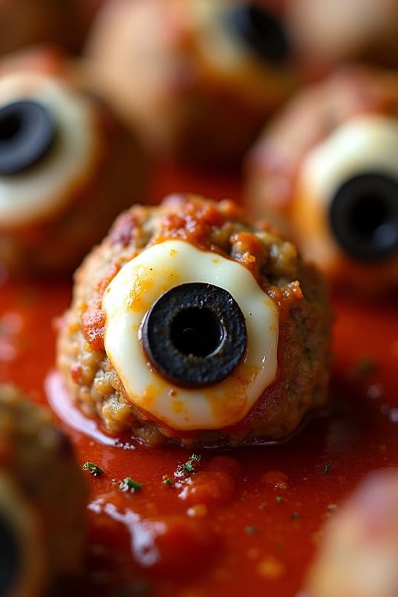 spooky halloween meatball recipe