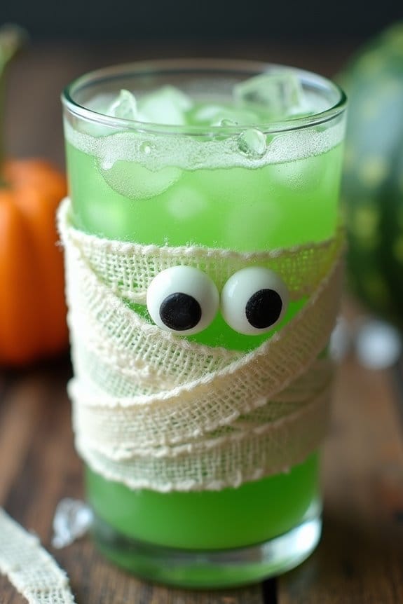 spooky halloween melon drink