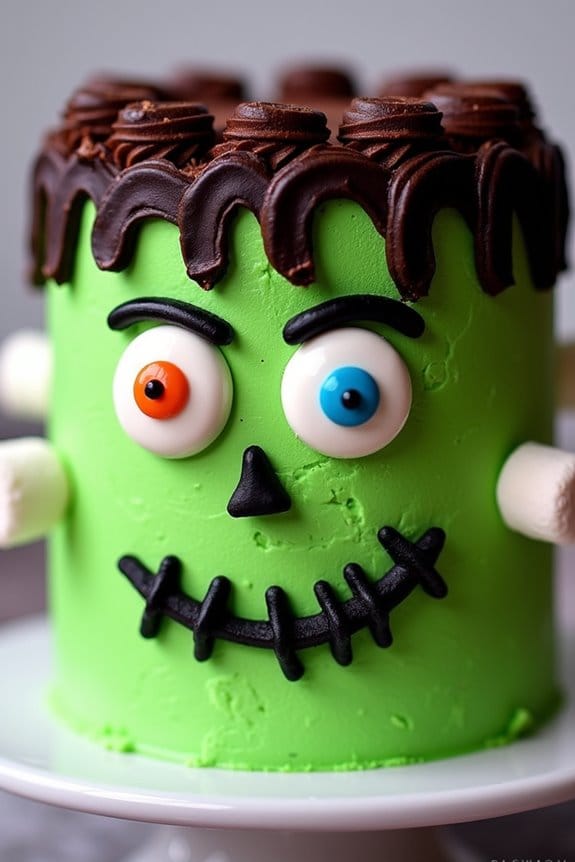 spooky halloween monster cake
