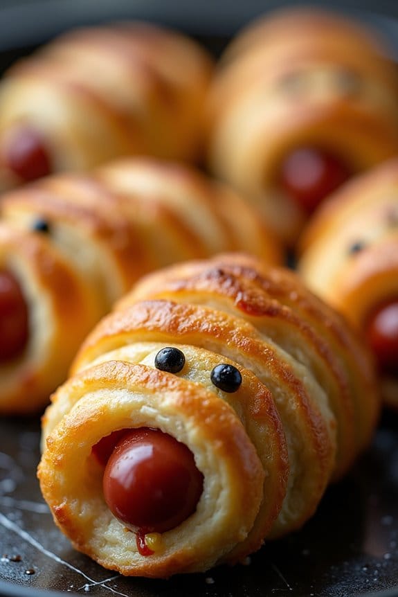 spooky halloween mummy dogs