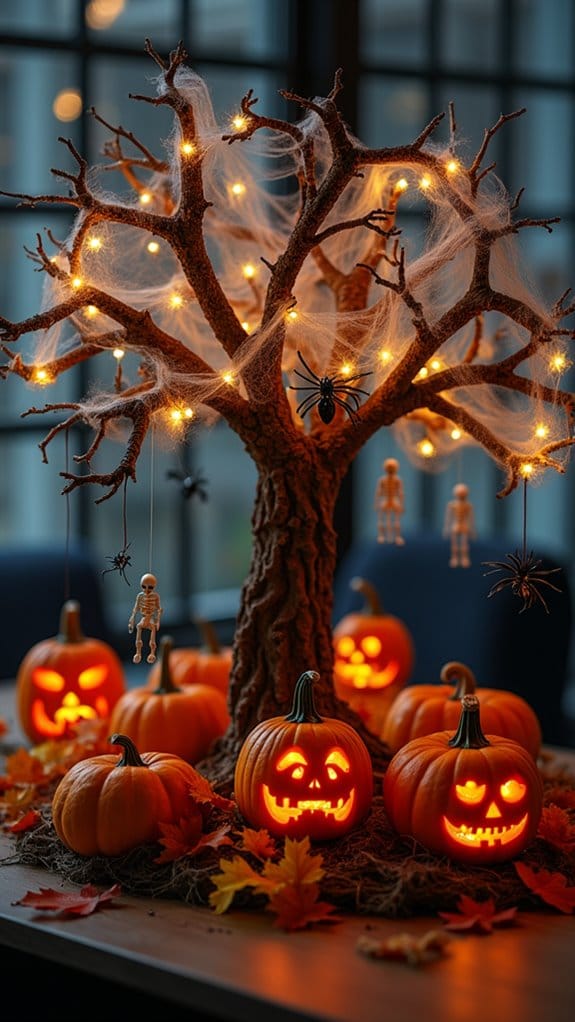 spooky halloween office decor