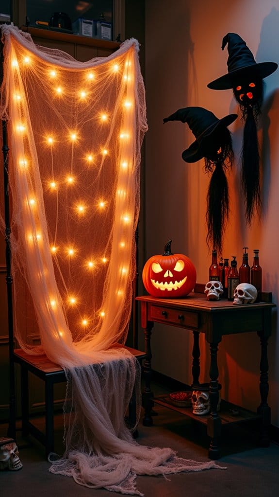 spooky halloween photo booth