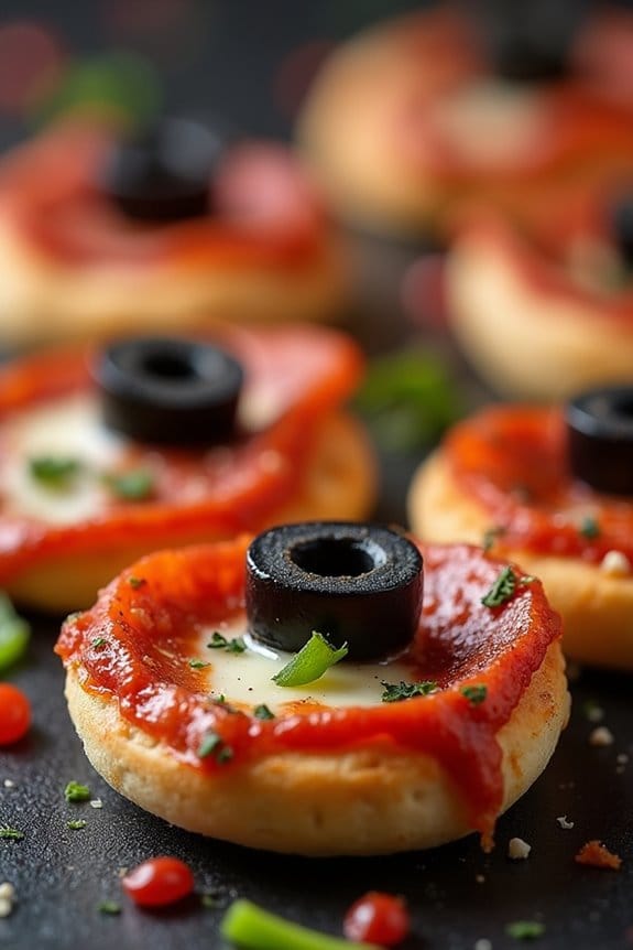 spooky halloween pizza treat