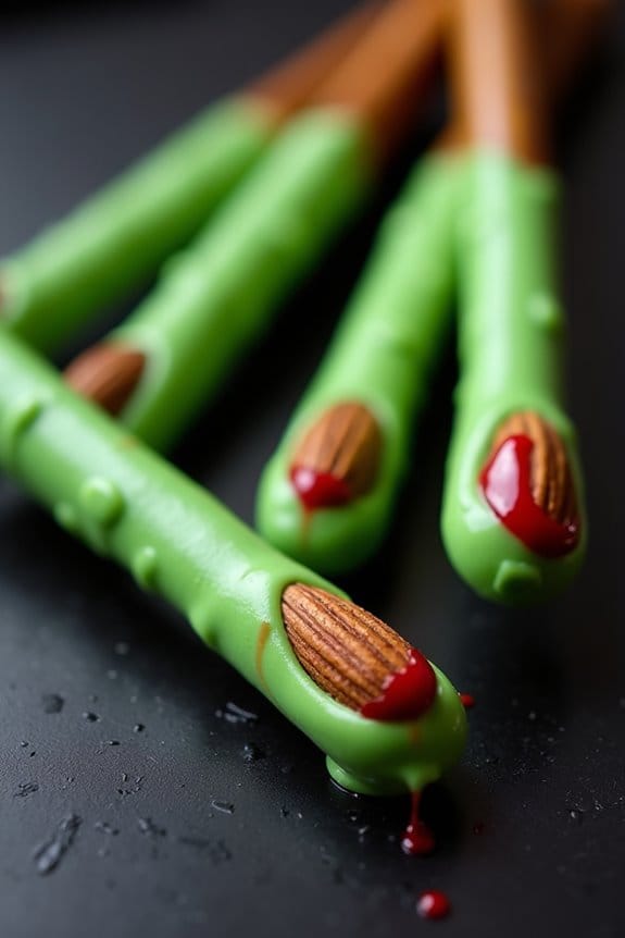 spooky halloween pretzel treats