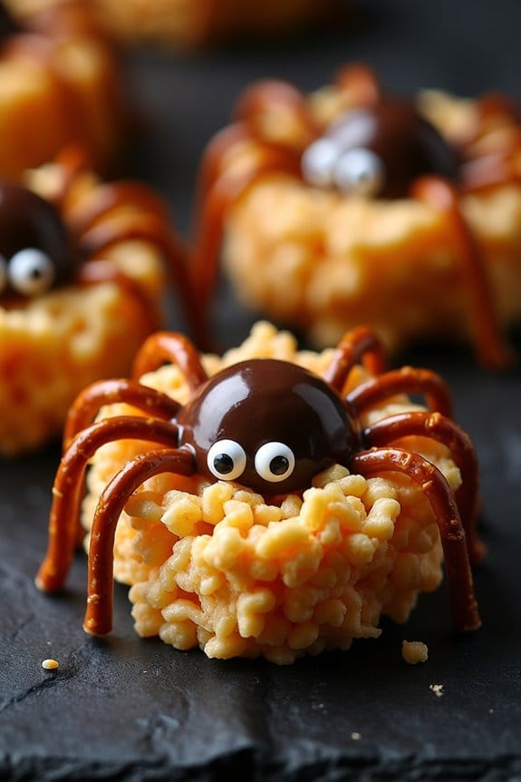 spooky halloween rice krispie treats