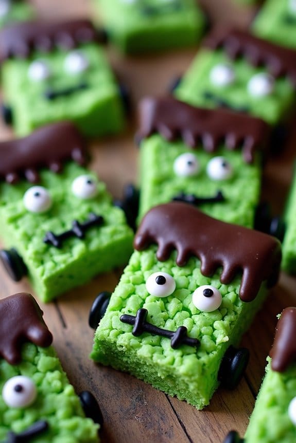 spooky halloween rice krispie treats
