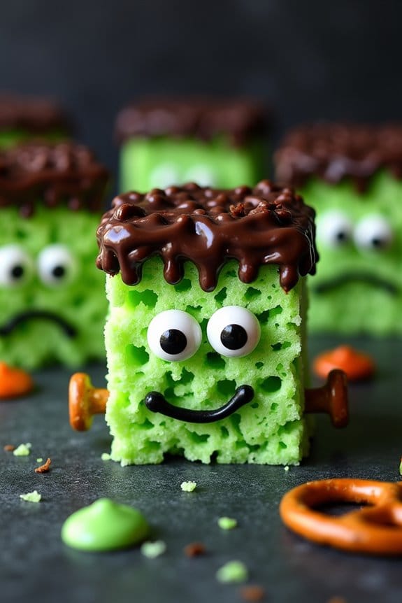 spooky halloween rice treats