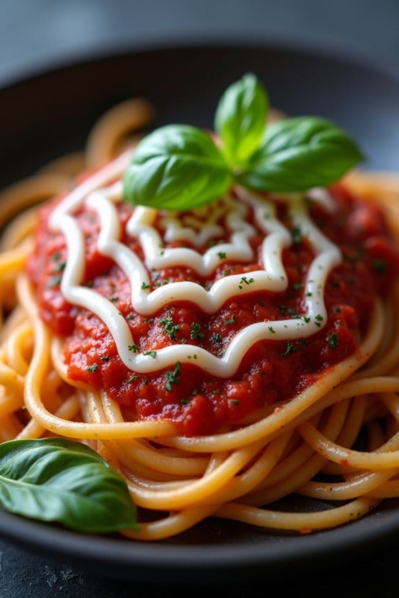 spooky halloween spaghetti delight