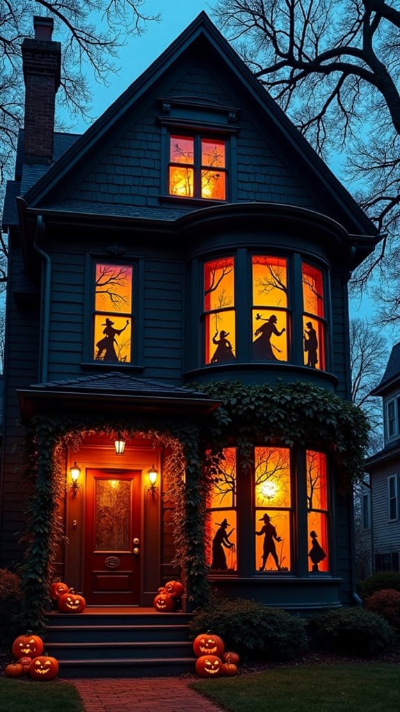 spooky halloween window decorations