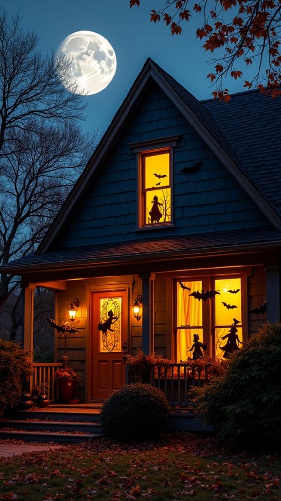 spooky halloween window decorations