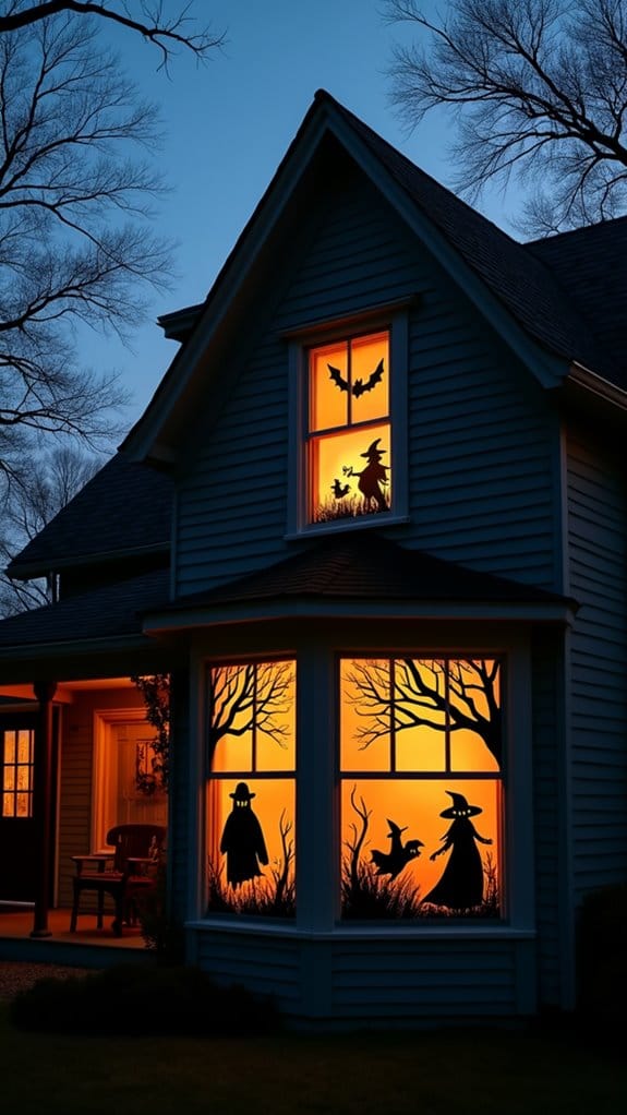 spooky halloween window decorations