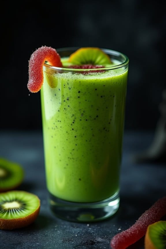 spooky healthy halloween smoothie