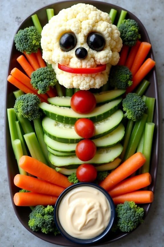 spooky healthy veggie delight