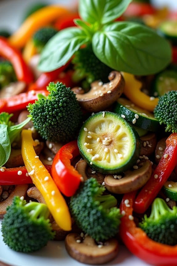 spooky healthy veggie stir fry