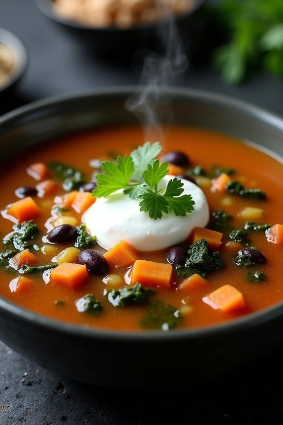spooky hearty halloween soup