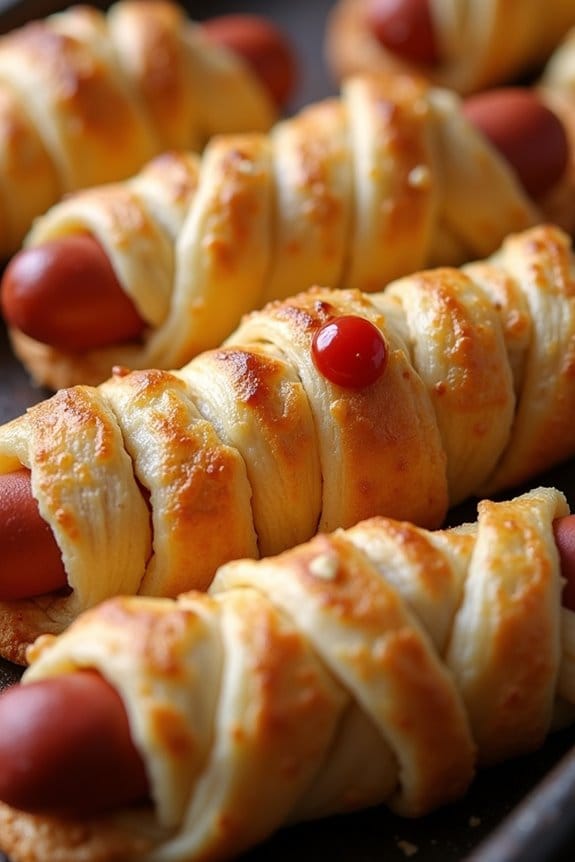 spooky hot dog snacks