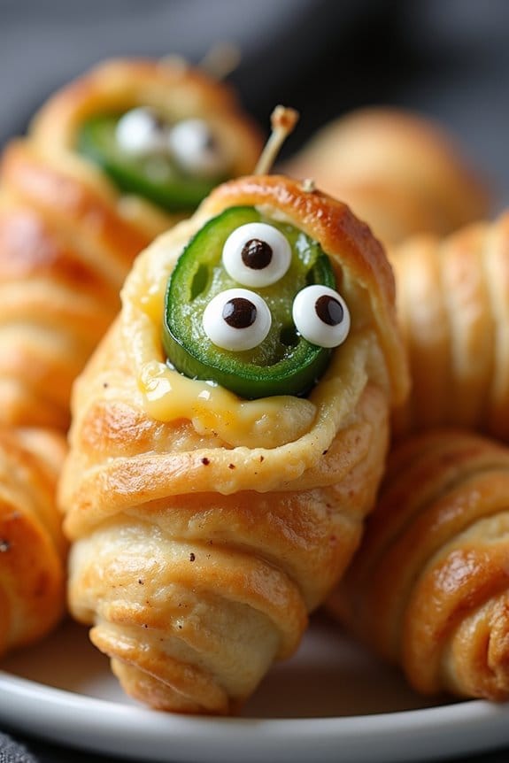 spooky jalape o cheese poppers