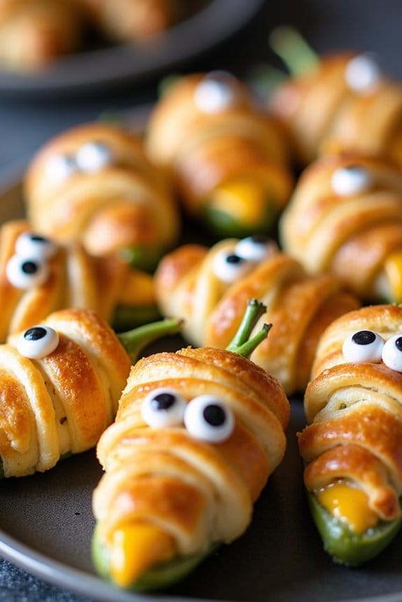 spooky jalape o mummy appetizers