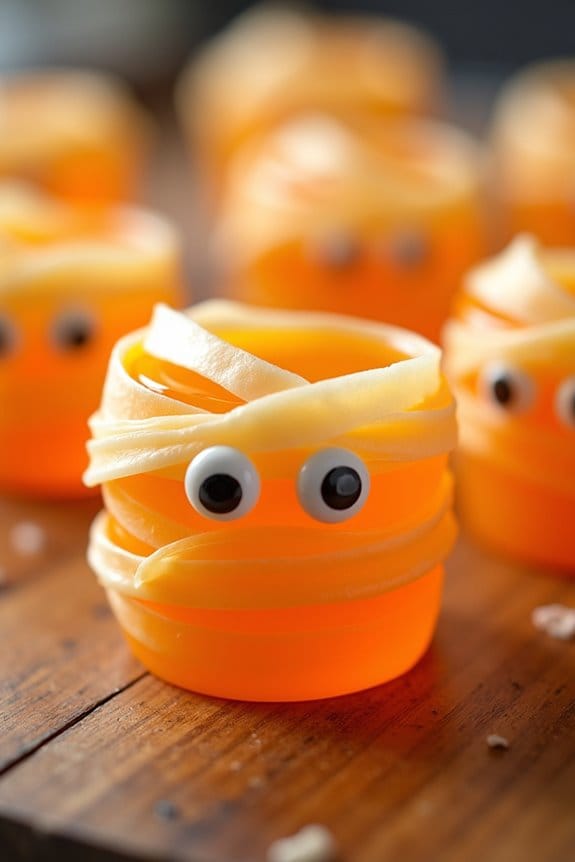 spooky mango jello treats
