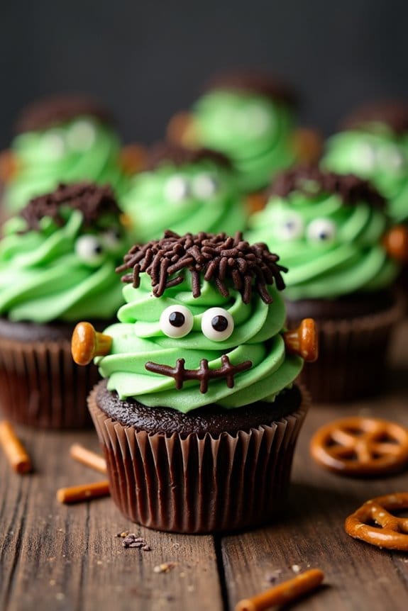 spooky monster cupcake delight
