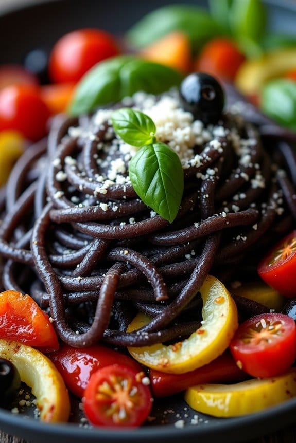 spooky nutritious halloween pasta