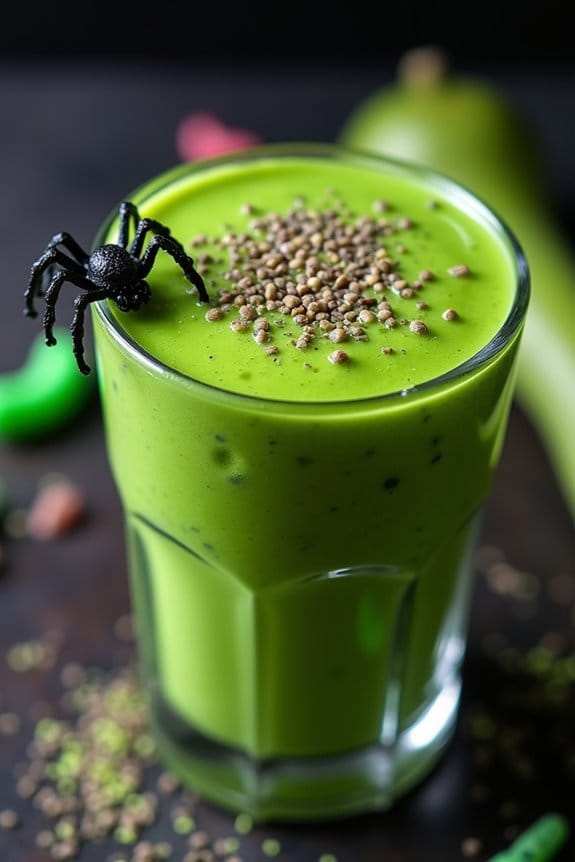 spooky nutritious halloween smoothie