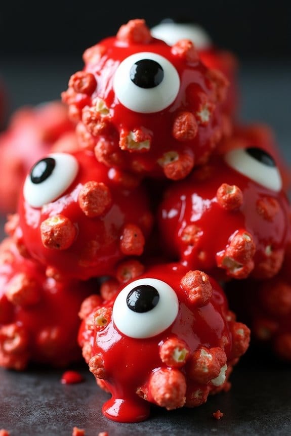 spooky popcorn halloween treat