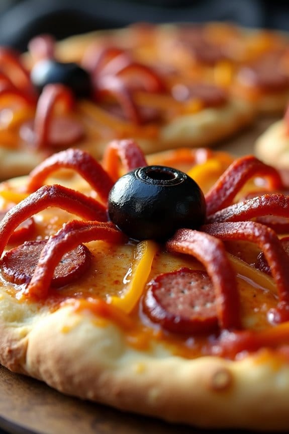 spooky sausage pizza fun