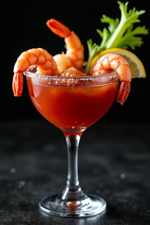 spooky shrimp cocktail appetizer