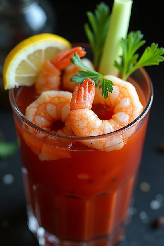 spooky shrimp cocktail appetizer