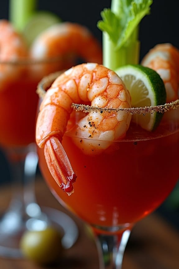spooky shrimp cocktail delight